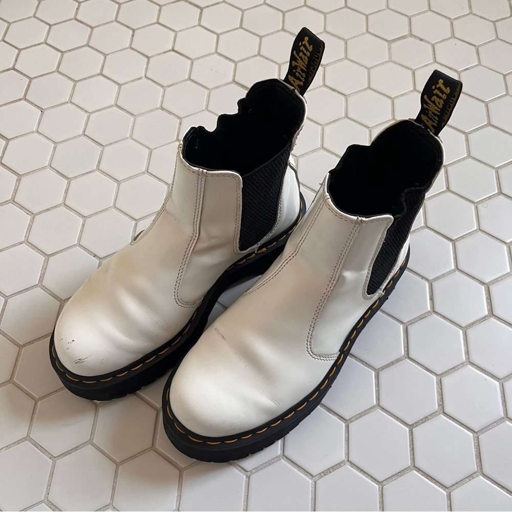 COPY - Dr. Martens White 2976 Chelsea Boots